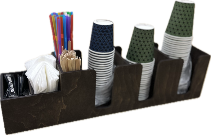 Барний організатор для стаканів на 6 відділів