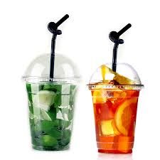 Стакан РЕТ з купольною  кришкою