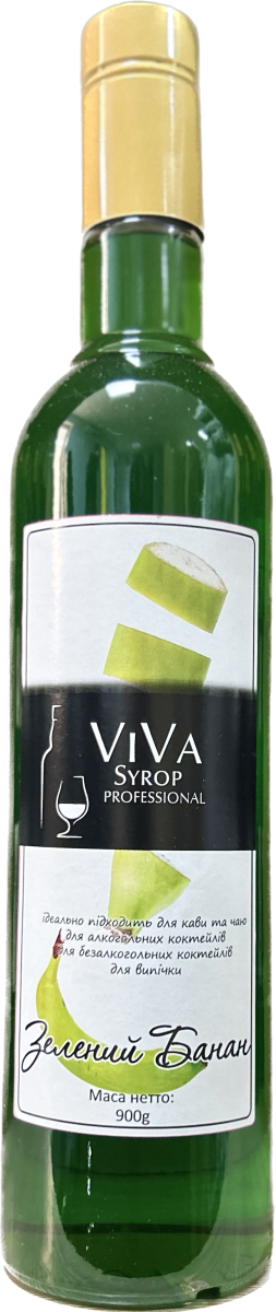 Сироп VIVA Syrop Professional Зелений банан