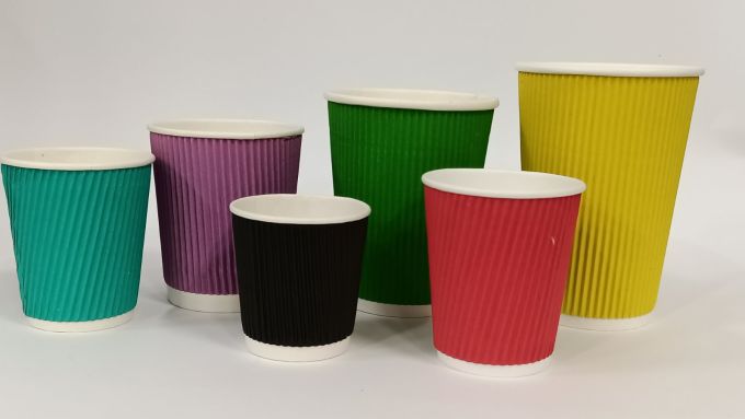 Стакан паперовий гофрований 