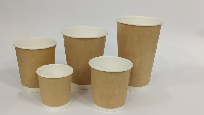 Стакан паперовий двошаровий крафт 